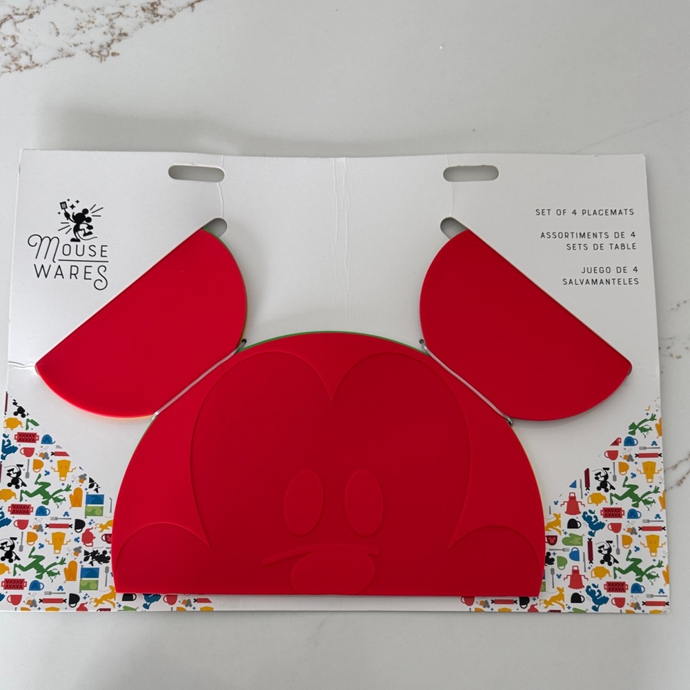 DISNEY STORE Mouse Wares Placemat Set for Kids